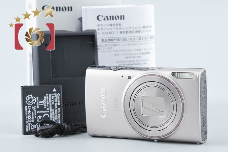 【中古】Canon キヤノン IXY 650 シルバー コンパクトデジタルカメラ 元箱付き