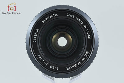 【中古】MINOLTA ミノルタ MC W.ROKKOR 24mm f/2.8