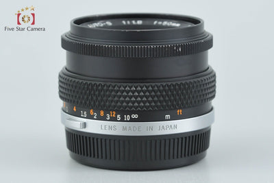 【中古】OLYMPUS オリンパス F.ZUIKO AUTO-S 50mm f/1.8