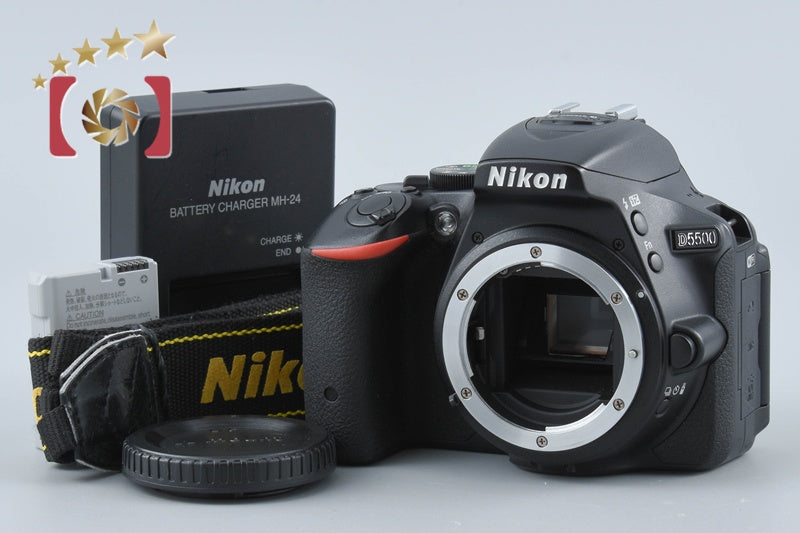 【中古】Nikon ニコン D5500 ブラック デジタル一眼レフカメラ