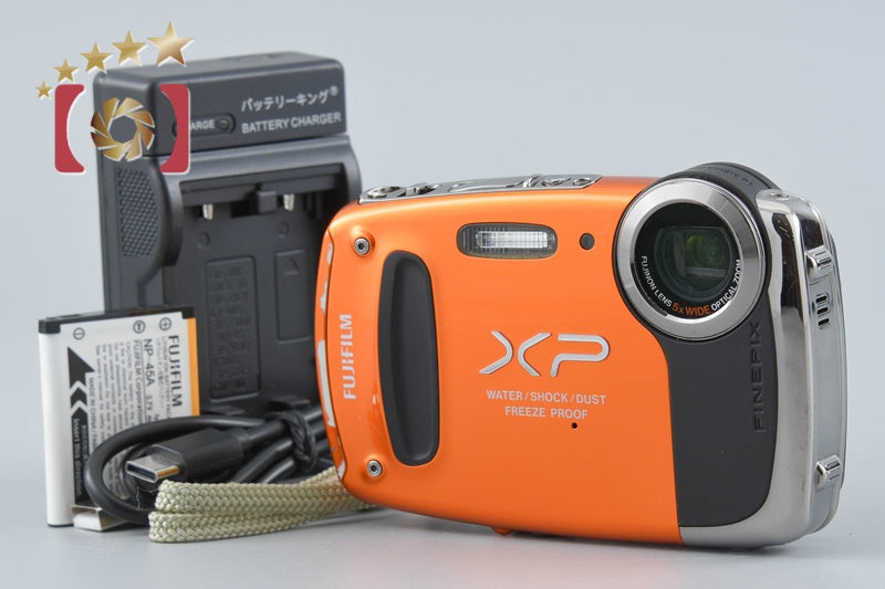 【中古】FUJIFILM 富士フイルム FINEPIX XP50 オレンジ コンパクトデジタルカメラ