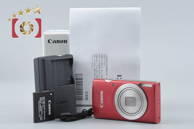 【中古】Canon キヤノン IXY 200 レッド コンパクトデジタルカメラ 元箱付き