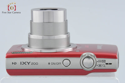 【中古】Canon キヤノン IXY 200 レッド コンパクトデジタルカメラ 元箱付き