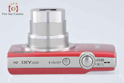 【中古】Canon キヤノン IXY 200 レッド コンパクトデジタルカメラ