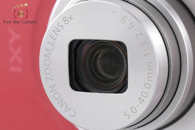 【中古】Canon キヤノン IXY 200 レッド コンパクトデジタルカメラ
