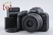 【中古】Canon キヤノン EOS R50 RF-S 18-45 IS STM レンズキット ブラック シャッター回数僅少