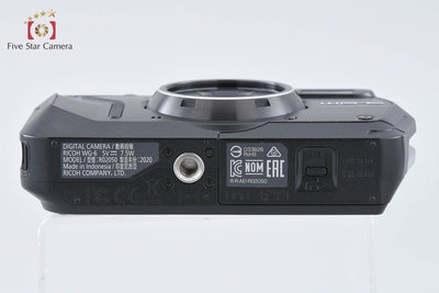 【中古】RICOH リコー PENTAX ペンタックス WG-6 ブラック 防水アクションカメラ シャッター回数僅少