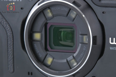 【中古】RICOH リコー PENTAX ペンタックス WG-6 ブラック 防水アクションカメラ シャッター回数僅少