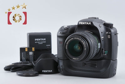 【中古】PENTAX ペンタックス K10D + SMC DA 18-55mm f/3.5-5.6 AL + D-BG2 バッテリーグリップ シャッター回数僅少