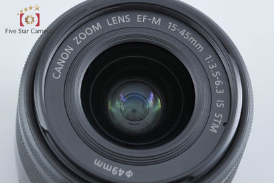【中古】Canon キヤノン EF-M 15-45mm f/3.5-6.3 IS STM ブラック