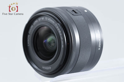 【中古】Canon キヤノン EF-M 15-45mm f/3.5-6.3 IS STM ブラック