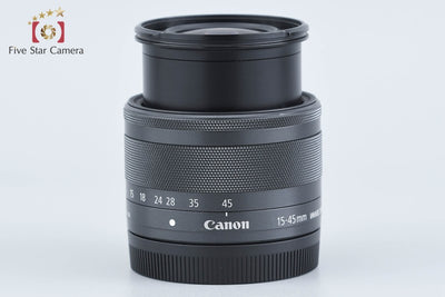 【中古】Canon キヤノン EF-M 15-45mm f/3.5-6.3 IS STM ブラック