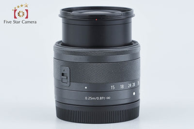 【中古】Canon キヤノン EF-M 15-45mm f/3.5-6.3 IS STM ブラック