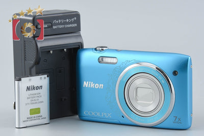 【中古】Nikon ニコン COOLPIX S3500 オリエンタルブルー コンパクトデジタルカメラ