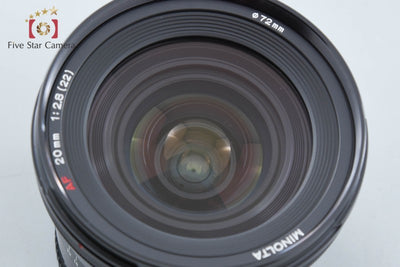 【中古】MINOLTA ミノルタ AF 20mm f/2.8 旧タイプ