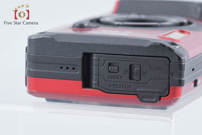 【中古】OM SYSTEM (OLYMPUS) オーエム システム TOUGH TG-7 レッド コンパクトデジタルカメラ 元箱付き
