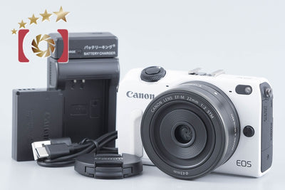 【中古】Canon キヤノン EOS M2 + EF-M 22mm f/2 STM ホワイト