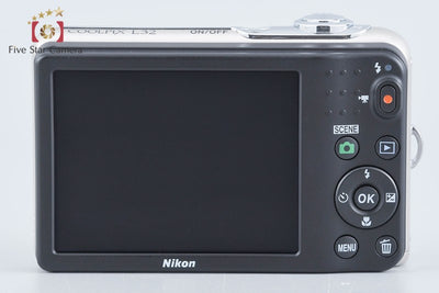 【中古】Nikon ニコン COOLPIX L32 シルバー コンパクトデジタルカメラ