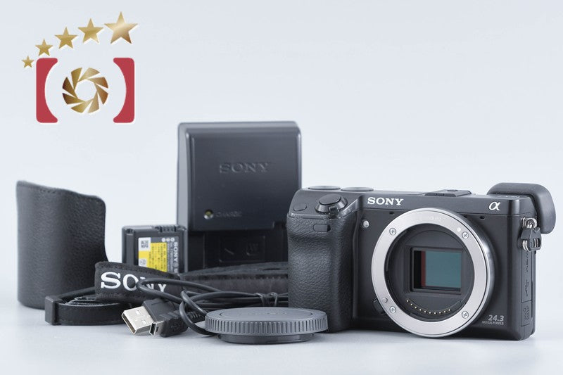 【中古】SONY ソニー α NEX-7 ブラック ミラーレス一眼カメラ シャッター回数僅少 多言語対応