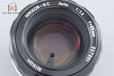 【中古】Nikon ニコン NIKKOR-S.C Auto 55mm f/1.2