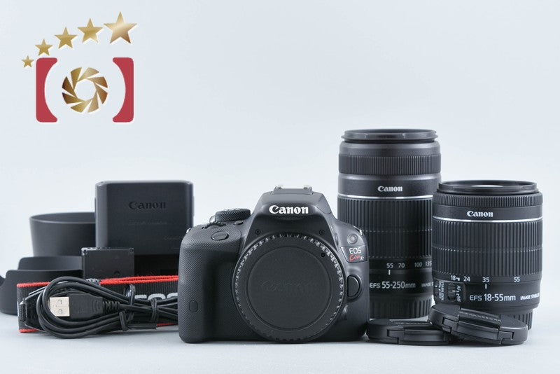 【中古】Canon キヤノン EOS Kiss X7 ダブルズームキット ブラック
