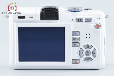 【中古】OLYMPUS オリンパス PEN Lite E-PL1s ホワイト + M.ZUIKO DIGITAL 14-42mm f/3.5-5.6 II R シルバー シャッター回数僅少