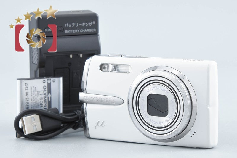 【中古】OLYMPUS オリンパス μ1020 リリーホワイト コンパクトデジタルカメラ