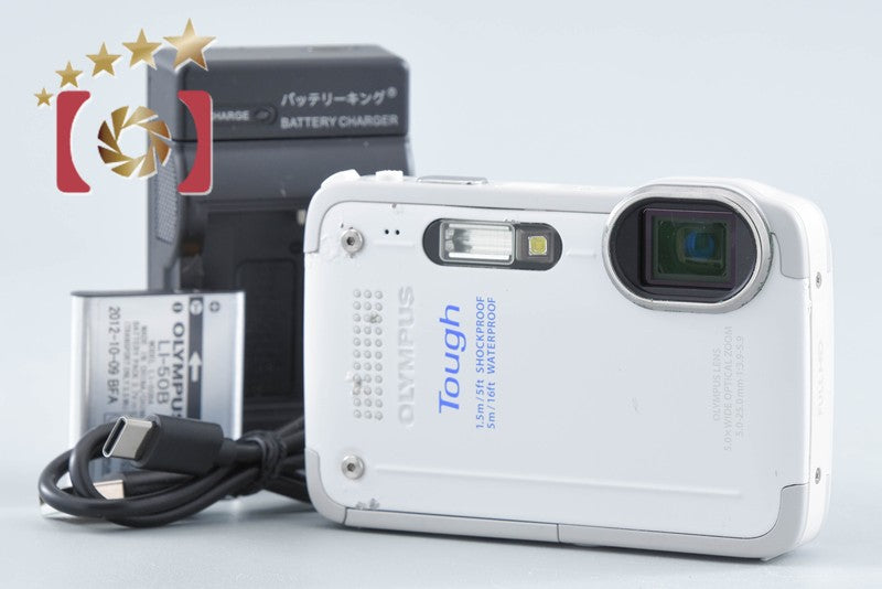 【中古】OLYMPUS オリンパス Stylus TG-630 Tough ホワイト コンパクトデジタルカメラ シャッター回数僅少