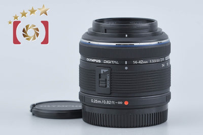 【中古】OLYMPUS オリンパス M.ZUIKO DIGITAL 14-42mm f/3.5-5.6 II R ブラック