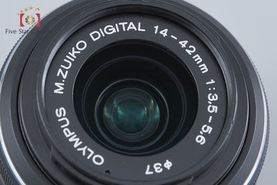 【中古】OLYMPUS オリンパス M.ZUIKO DIGITAL 14-42mm f/3.5-5.6 II R ブラック