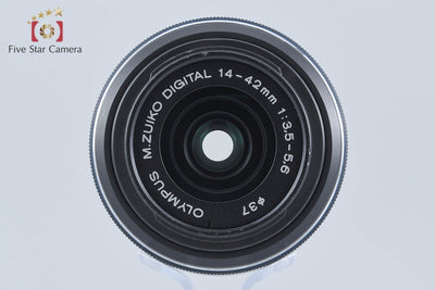【中古】OLYMPUS オリンパス M.ZUIKO DIGITAL 14-42mm f/3.5-5.6 II R ブラック
