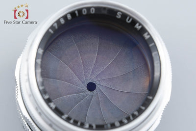 【中古】Leica ライカ SUMMILUX 50mm f/1.4 初期型 ライカMマウント 2026.9月 オーバーホール済み