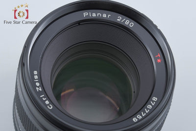 【中古】CONTAX コンタックス 645 Carl Zeiss Planar 80mm f/2 T* 2026.9月 オーバーホール済み