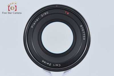 【中古】CONTAX コンタックス 645 Carl Zeiss Planar 80mm f/2 T* 2026.9月 オーバーホール済み