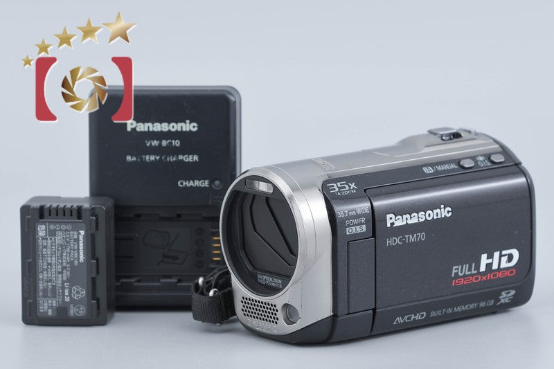 【中古】Panasonic パナソニック HDC-TM70 ブラック デジタルハイビジョンビデオカメラ