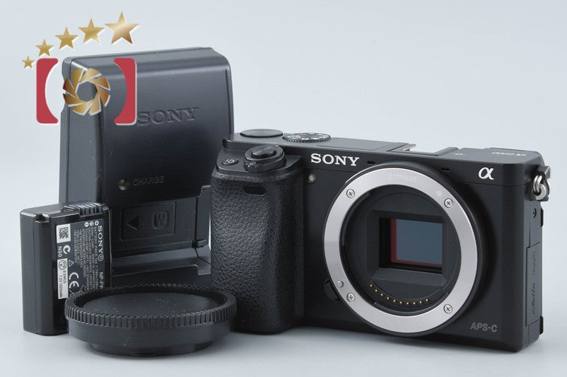 【中古】SONY ソニー α6000 ILCE-6000 ブラック ミラーレス一眼カメラ 多言語対応