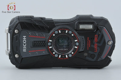 【中古】RICOH リコー PENTAX ペンタックス WG-30 ブラック 防水アクションカメラ
