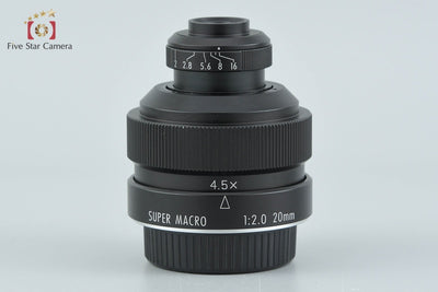 【中古】ZHONG YI OPITCS 中一光学 FREEWALKER 20mm f/2 SUPER MACRO 4-4.5 ニコン用
