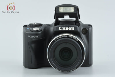【中古】Canon キヤノン PowerShot SX500 IS ブラック コンパクトデジタルカメラ 元箱付き