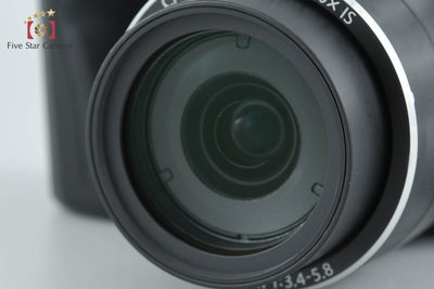 【中古】Canon キヤノン PowerShot SX500 IS ブラック コンパクトデジタルカメラ 元箱付き