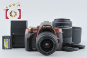 【中古】SONY ソニー α300 DSLR-A300 ダブルズームキット ノーブルブラウン