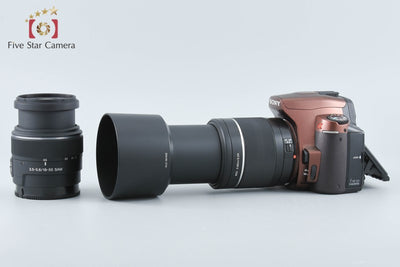 【中古】SONY ソニー α300 DSLR-A300 ダブルズームキット ノーブルブラウン