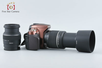 【中古】SONY ソニー α300 DSLR-A300 ダブルズームキット ノーブルブラウン