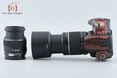 【中古】SONY ソニー α300 DSLR-A300 ダブルズームキット ノーブルブラウン