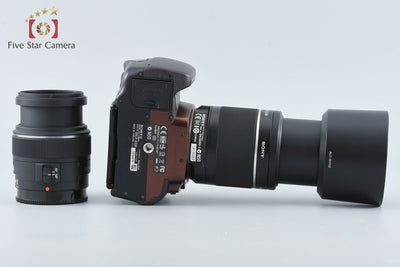 【中古】SONY ソニー α300 DSLR-A300 ダブルズームキット ノーブルブラウン