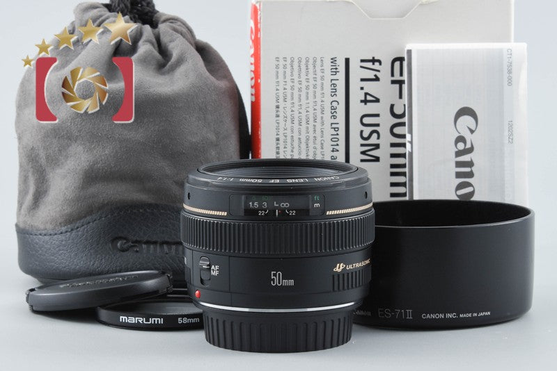 【中古】Canon キヤノン EF 50mm f/1.4 USM 元箱付き