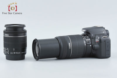 【中古】Canon キヤノン EOS Kiss X7 ダブルズームキット ブラック シャッター回数僅少
