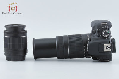 【中古】Canon キヤノン EOS Kiss X7 ダブルズームキット ブラック シャッター回数僅少