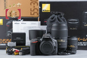【中古】Nikon ニコン D5500 ブラック ダブルズームキット 元箱付き