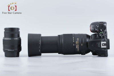 【中古】Nikon ニコン D5500 ブラック ダブルズームキット 元箱付き